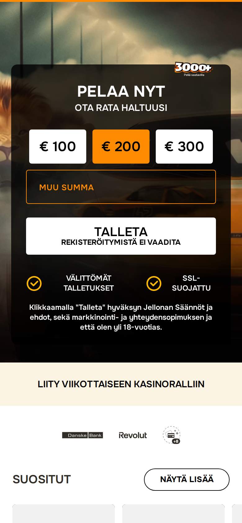 Jellona — rekisteröityminen