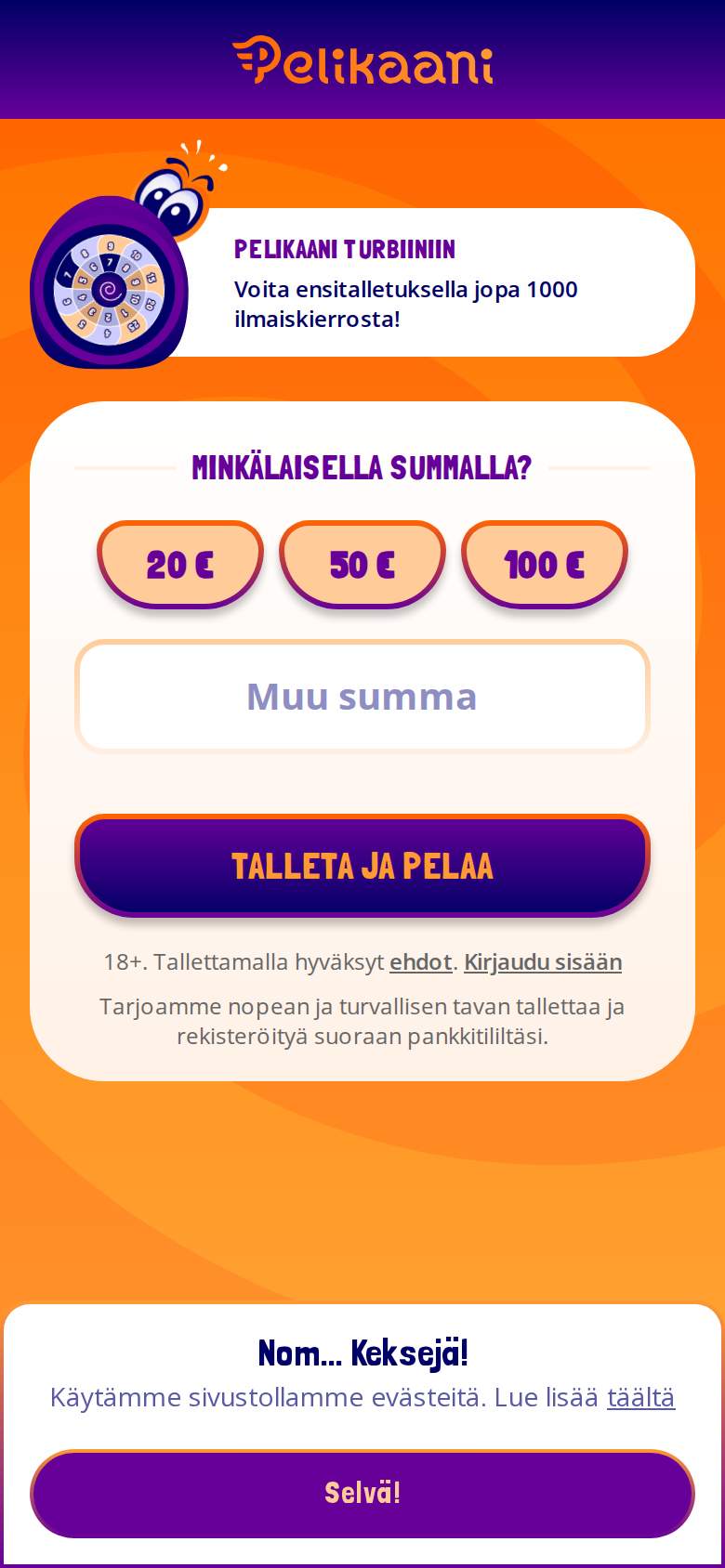 Pelikaani — etusivu